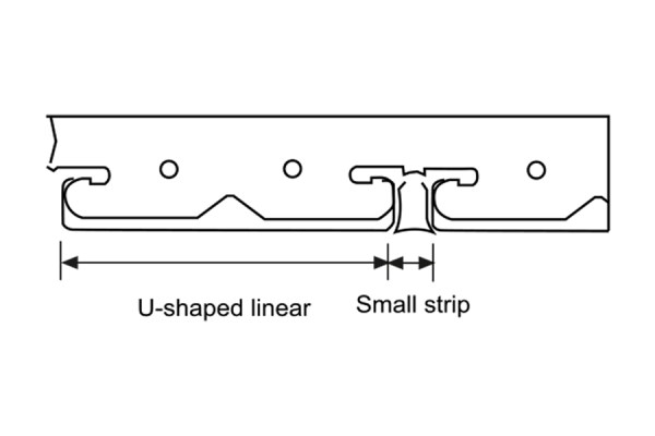 Metal Ceiling Aluminum U-Shaped Strip Panel Ceiling profile