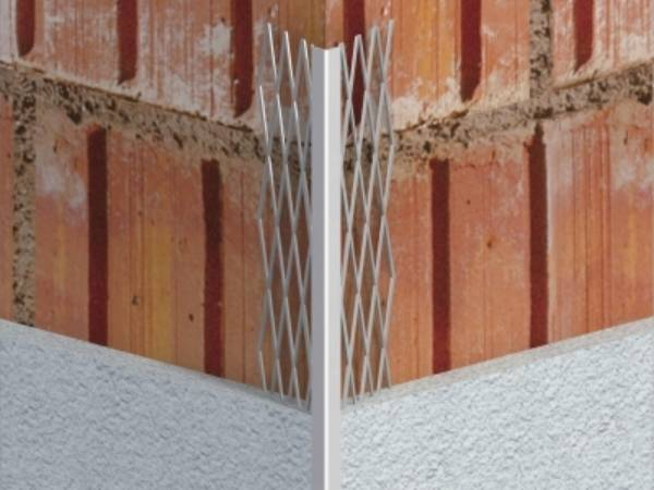 Expanded corner bead external corners