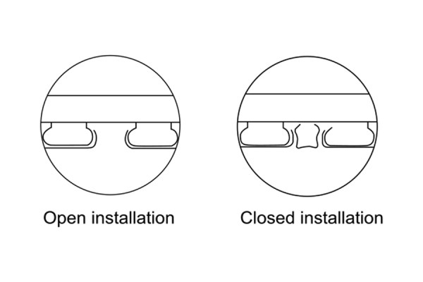 Metal Ceiling Aluminum U-Shaped Strip Panel Ceiling Install