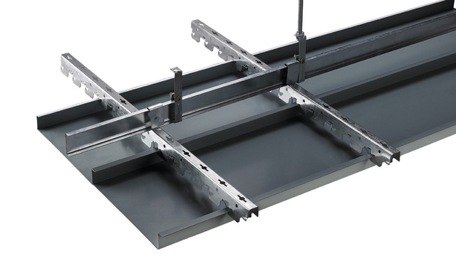 simple and structured aluminium strip linear ceiling corrosion and abrasion resistance