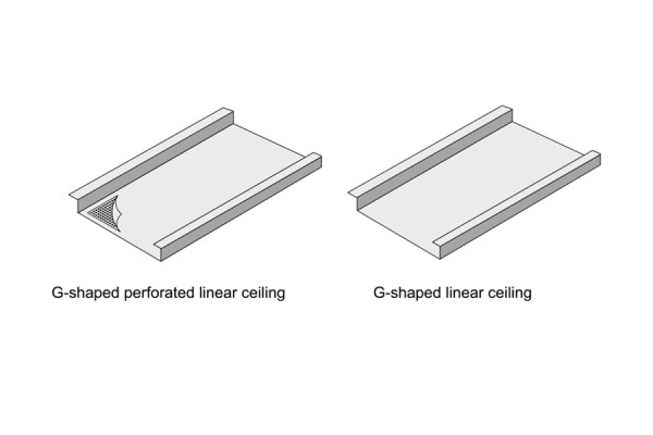 Aluminum Linear Strip Ceiling Profile